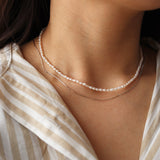 thin pearl necklace