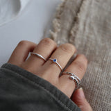 matte puffy thin ring