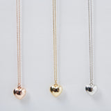 puffy heart necklace