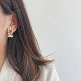 two flower earring