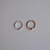 matte puffy thin ring