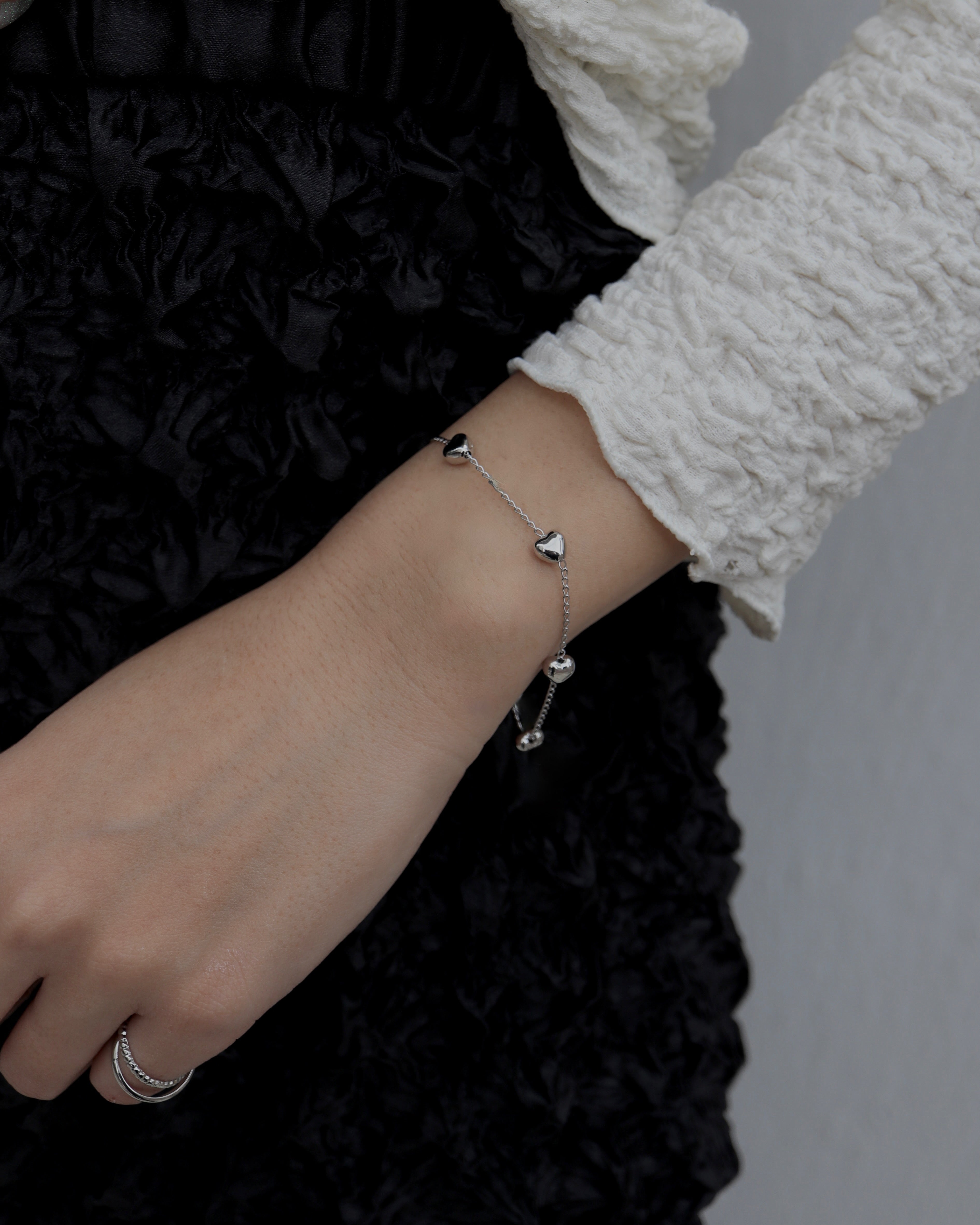 heart chain bracelet - beller