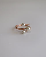triplet pearl ring