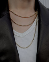 long ball chain necklace