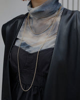 long ball chain necklace