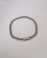 flat chain silver stainless bracelet（stainless steel）