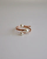 triplet pearl ring