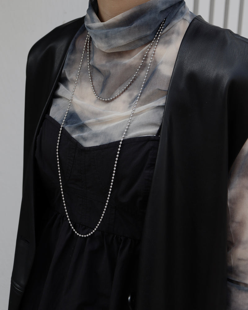 long ball chain necklace