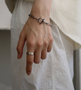 gold outline stainless ring（stainless steel）