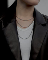 long ball chain necklace
