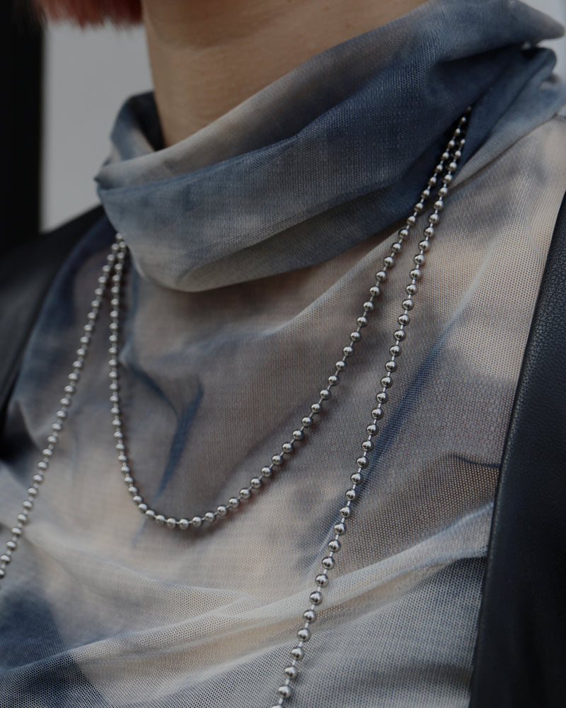 long ball chain necklace