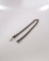 flat chain silver stainless bracelet（stainless steel）