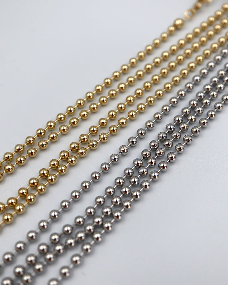 long ball chain necklace
