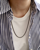thick black stainless necklace（stainless steel）