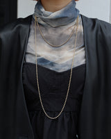 long ball chain necklace