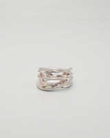 overlapping threads pinky ring & ear cuff