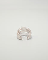 overlapping threads pinky ring & ear cuff