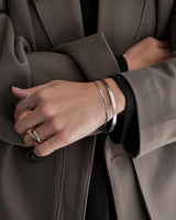 simple winding stainless bangle（stainless steel）