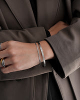simple winding stainless bangle（stainless steel）