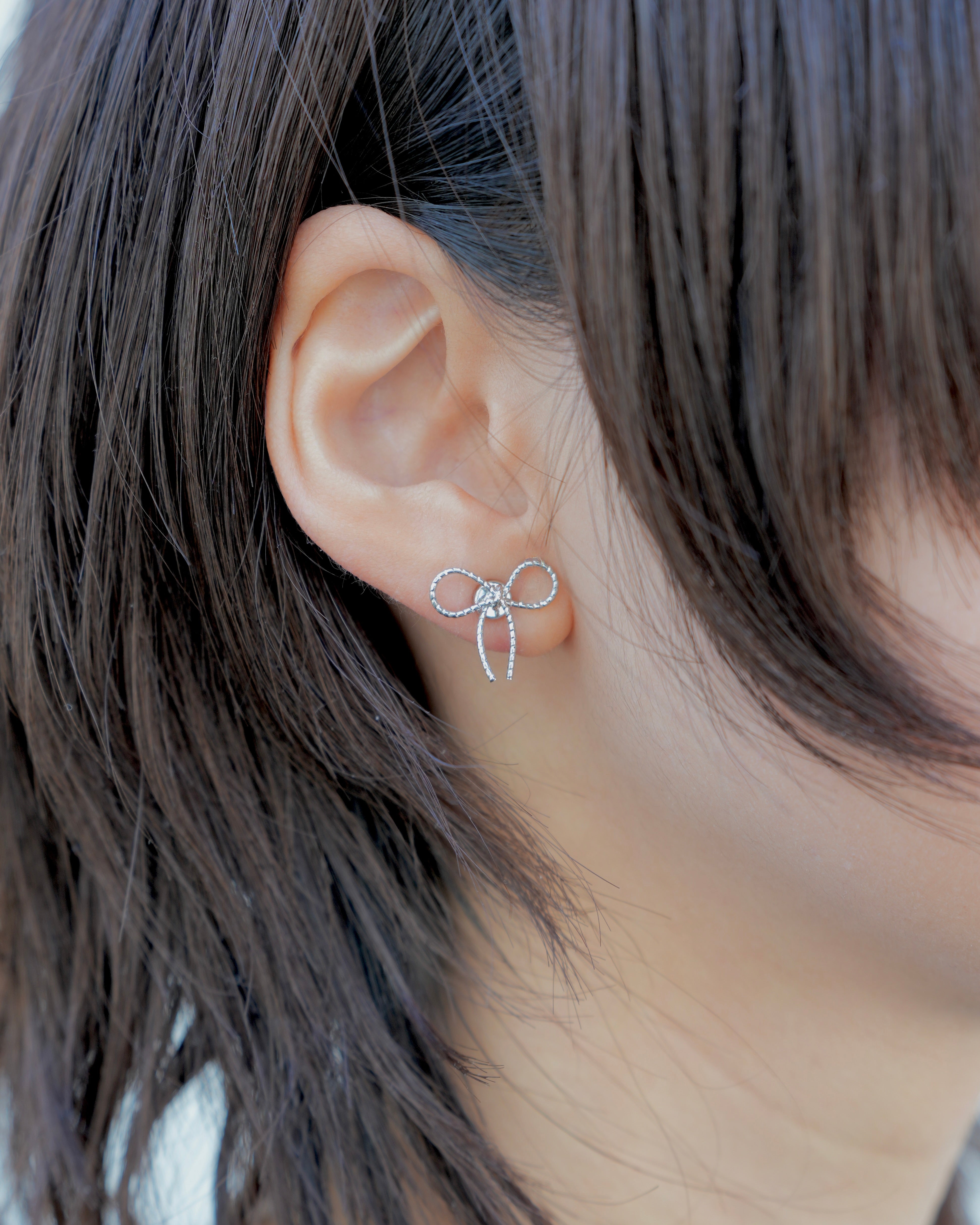 magnet ribbon earring - beller