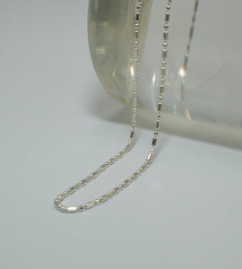 crystal chain necklace (silver925)