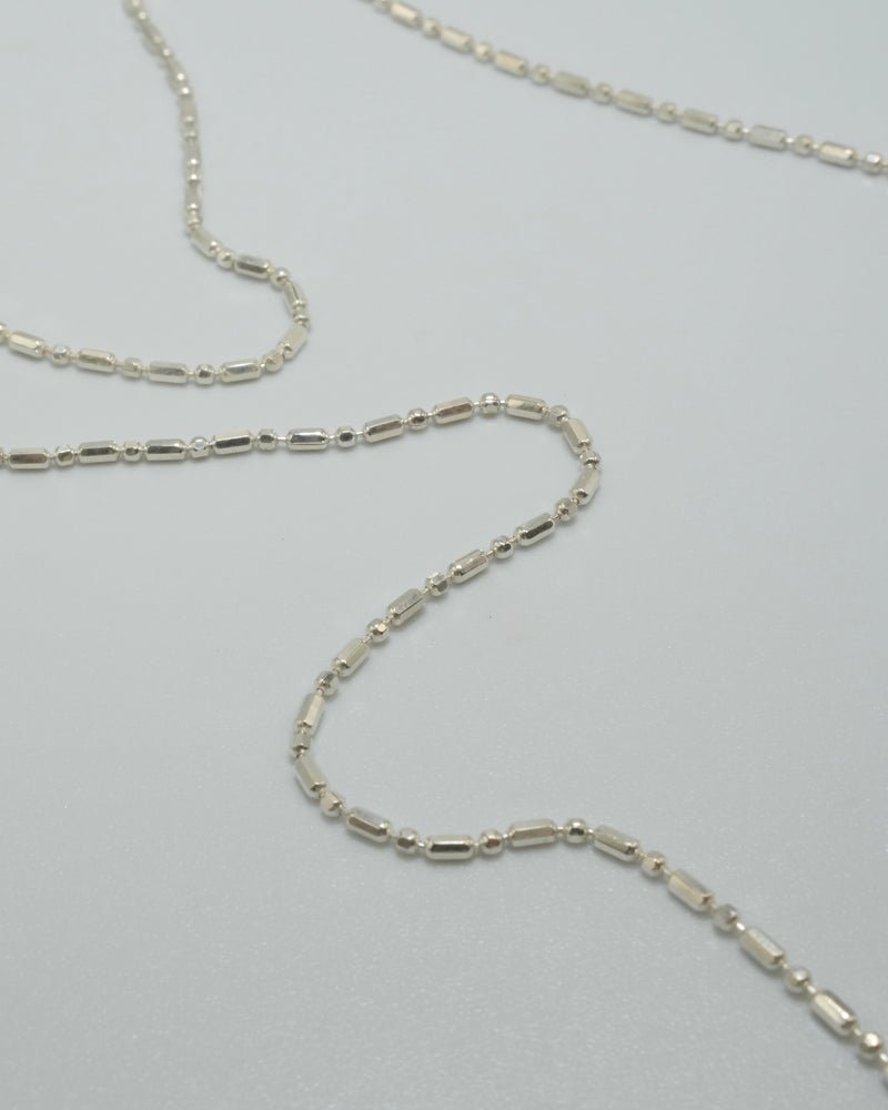 crystal chain necklace (silver925)