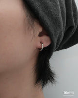 minimal hoop earring（stainless steel）