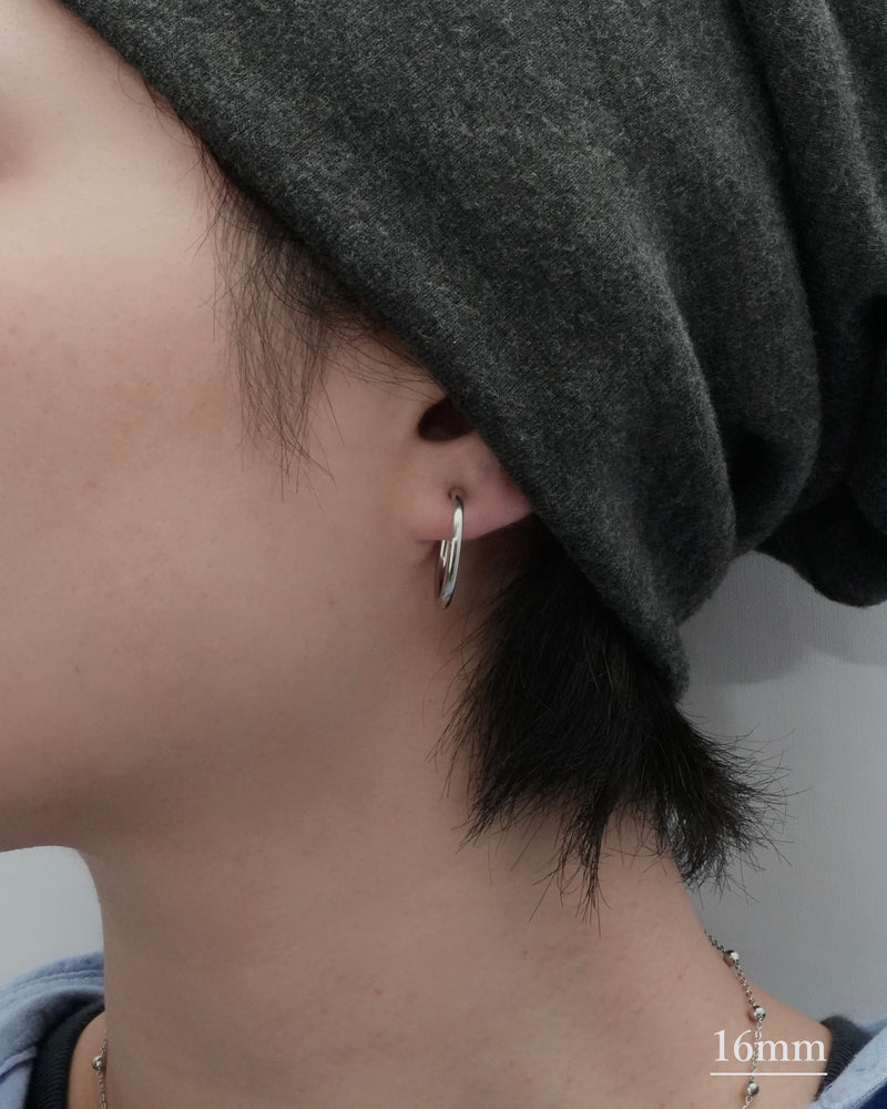 minimal hoop earring（stainless steel）