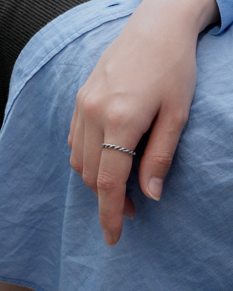 twisted rope ring（silver925）