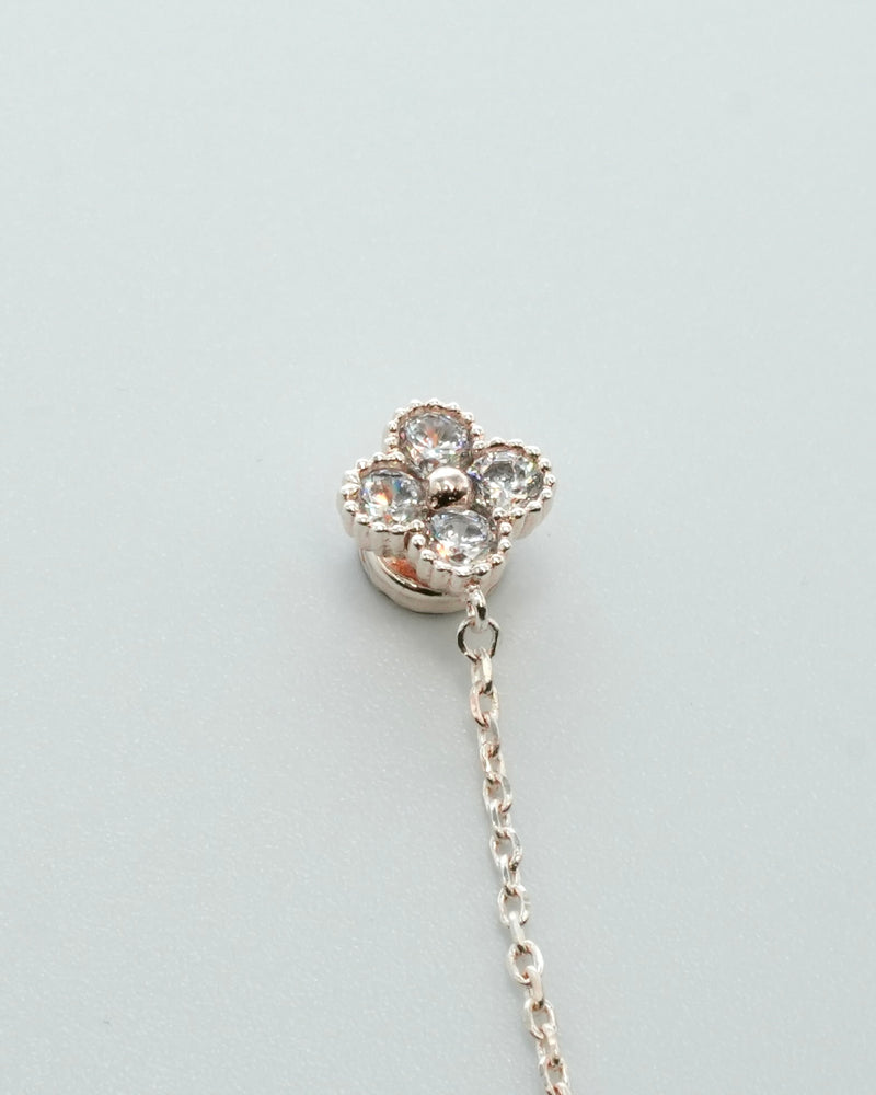 clover chain magnetic earring