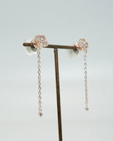 clover chain magnetic earring