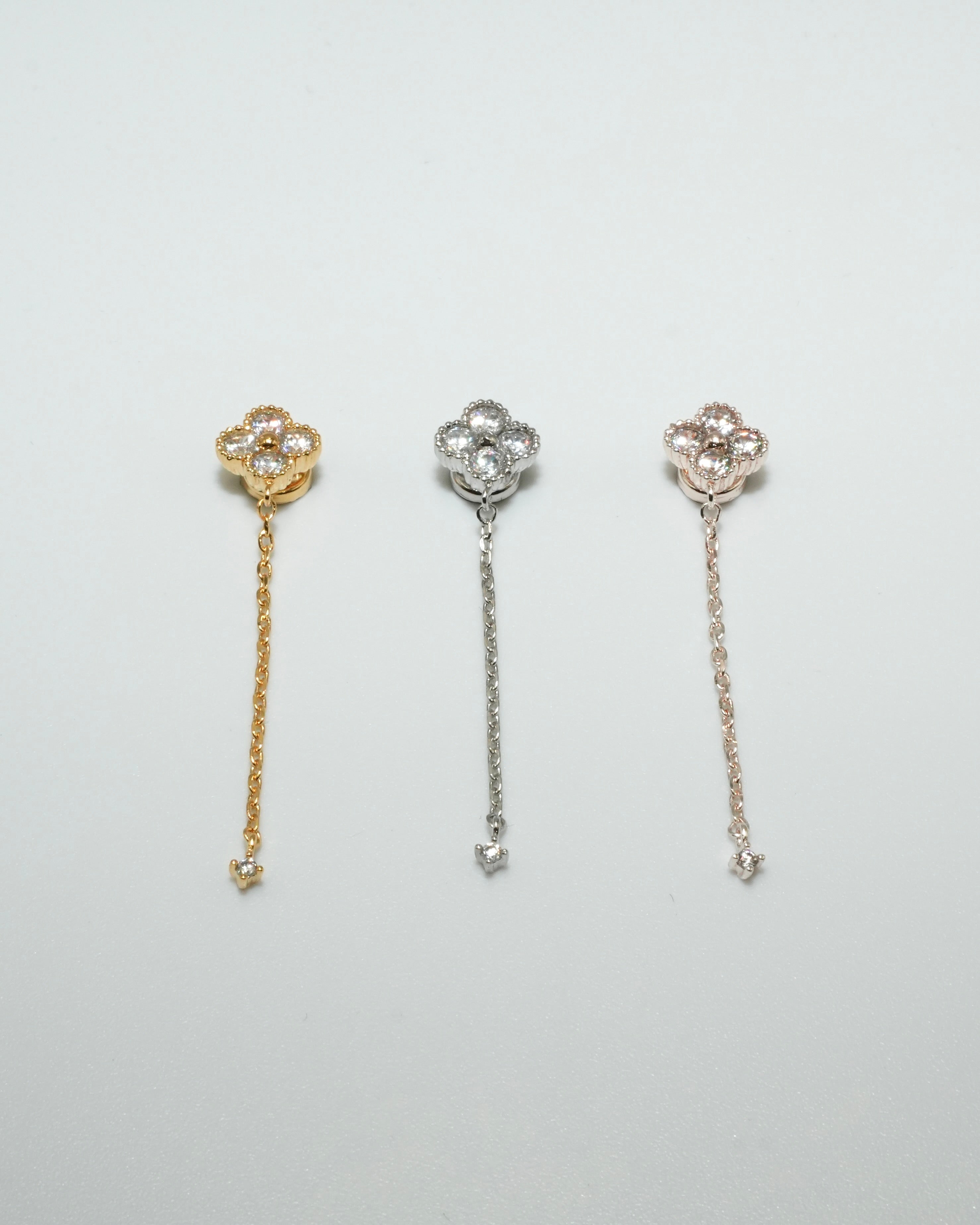 clover chain magnetic earring - beller