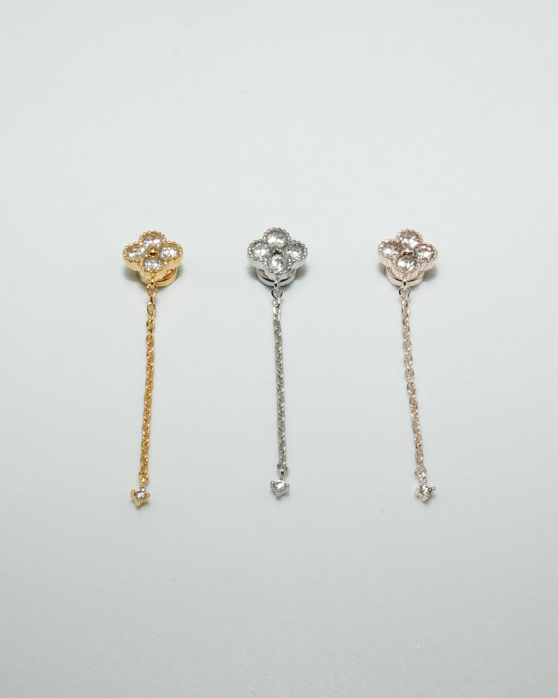 clover chain magnetic earring