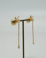 butterfly chain magnetic earring