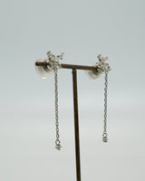 butterfly chain magnetic earring