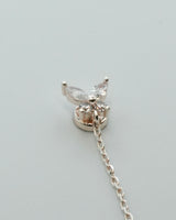 butterfly chain magnetic earring