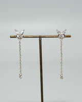 butterfly chain magnetic earring
