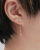 clover chain magnetic earring