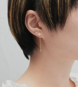 clover chain magnetic earring