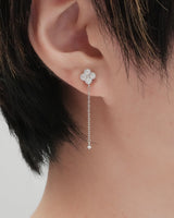 clover chain magnetic earring