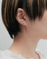 clover chain magnetic earring