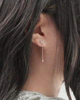 butterfly chain magnetic earring