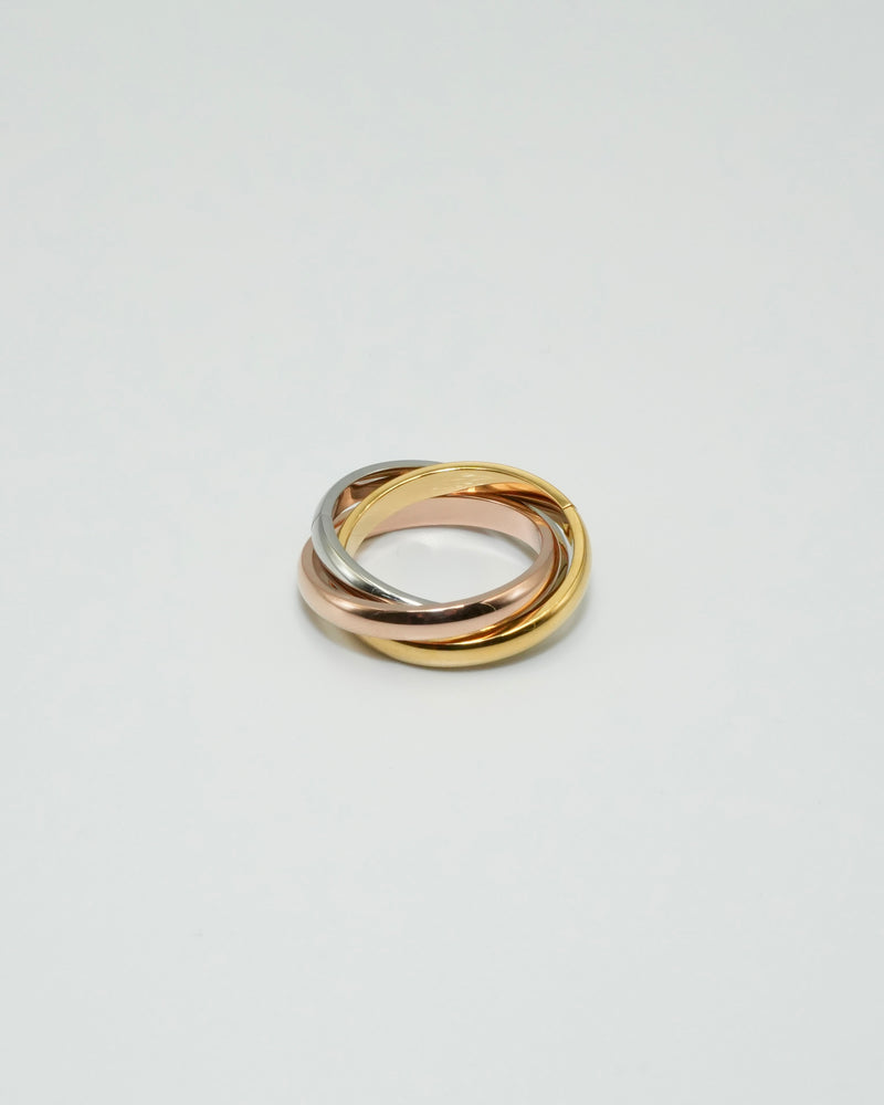 triple union stainless ring - beller