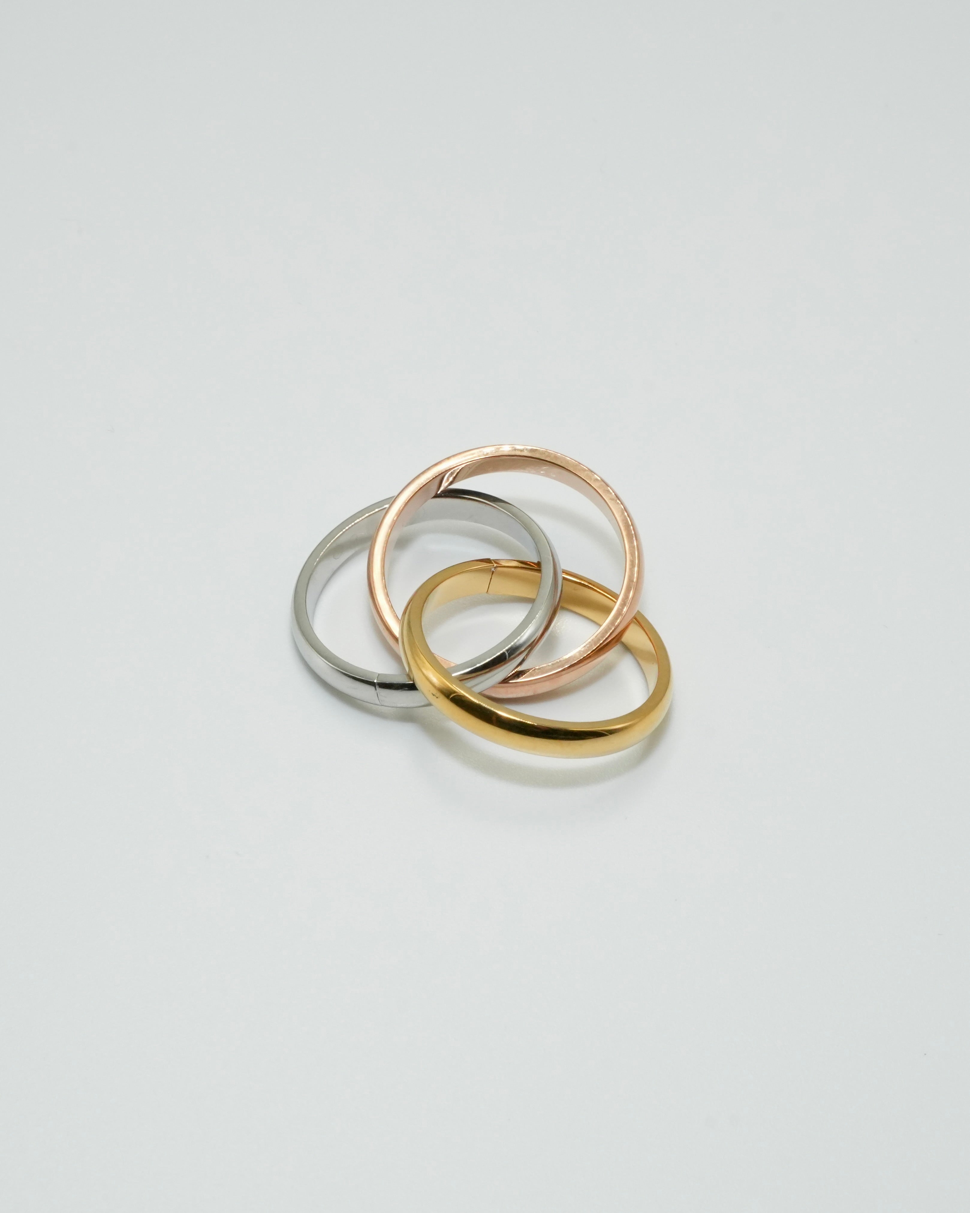 triple union stainless ring - beller