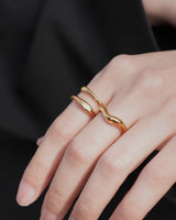 dual curve stainless ring (stainless steel)