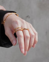 dual curve stainless ring (stainless steel)