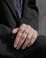 dual curve stainless ring (stainless steel)