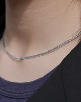 clear strand stainless necklace (stainless steel)