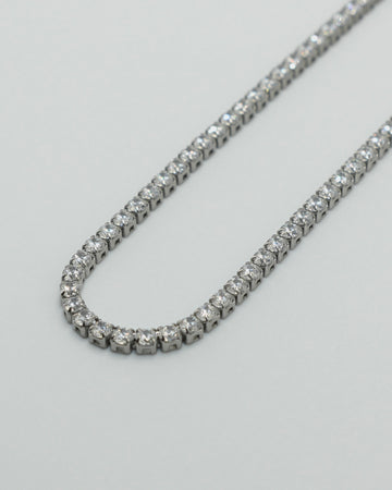clear strand stainless necklace (stainless steel) – beller