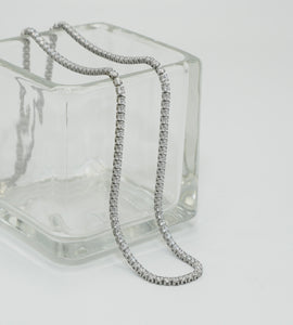 clear strand stainless necklace (stainless steel)